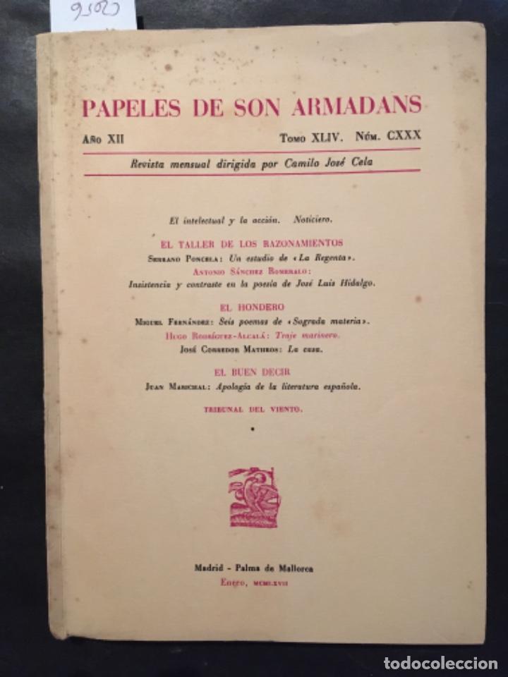 Libros de segunda mano: PAPELES DE SON ARMADANS, A&Ntilde;O XII, TOMO XLIV, NUMERO CXXX, ENERO 1967