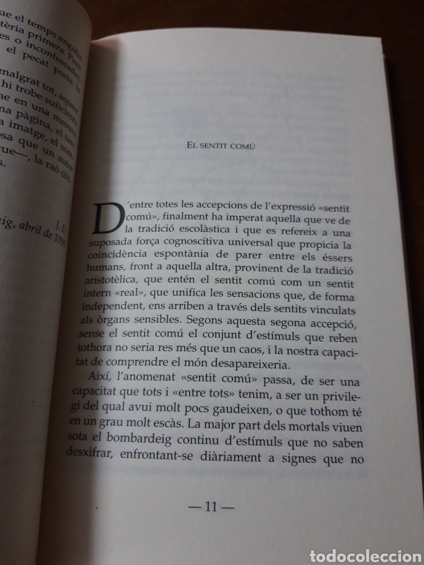 Libros de segunda mano: Joan Dol&ccedil; El sentit com&uacute; i altres malentesos - Foto 5
