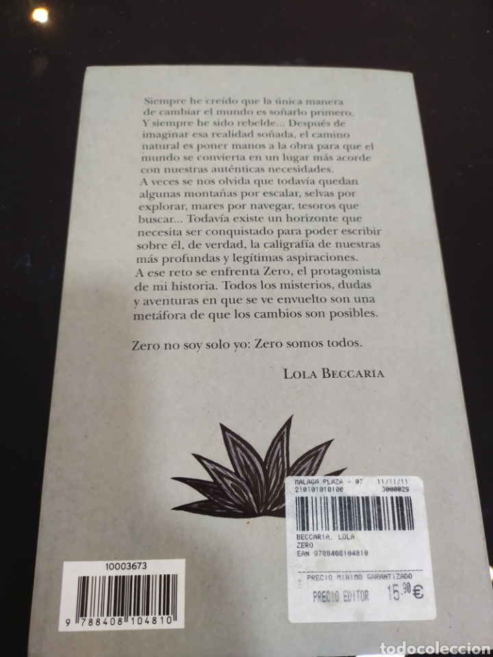 Libros de segunda mano: Zero. Lola Beccaria - Foto 3