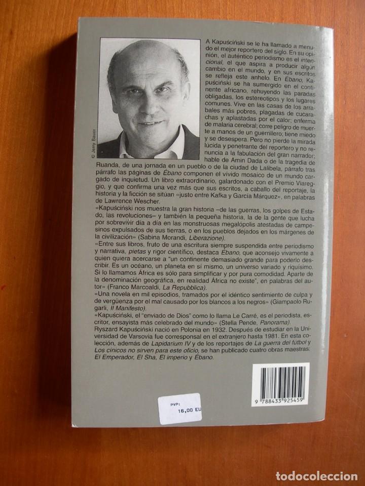 Libros de segunda mano: &Eacute;BANO / RYSZARD KAPUSCINSKI - Foto 2