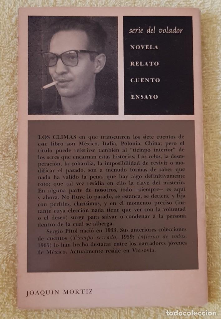 Libros de segunda mano: Los climas (primera edici&oacute;n). Sergio Pitol - Foto 2
