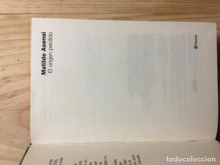 Libros de segunda mano: El origen perdido - Matilde Asensi - Foto 4