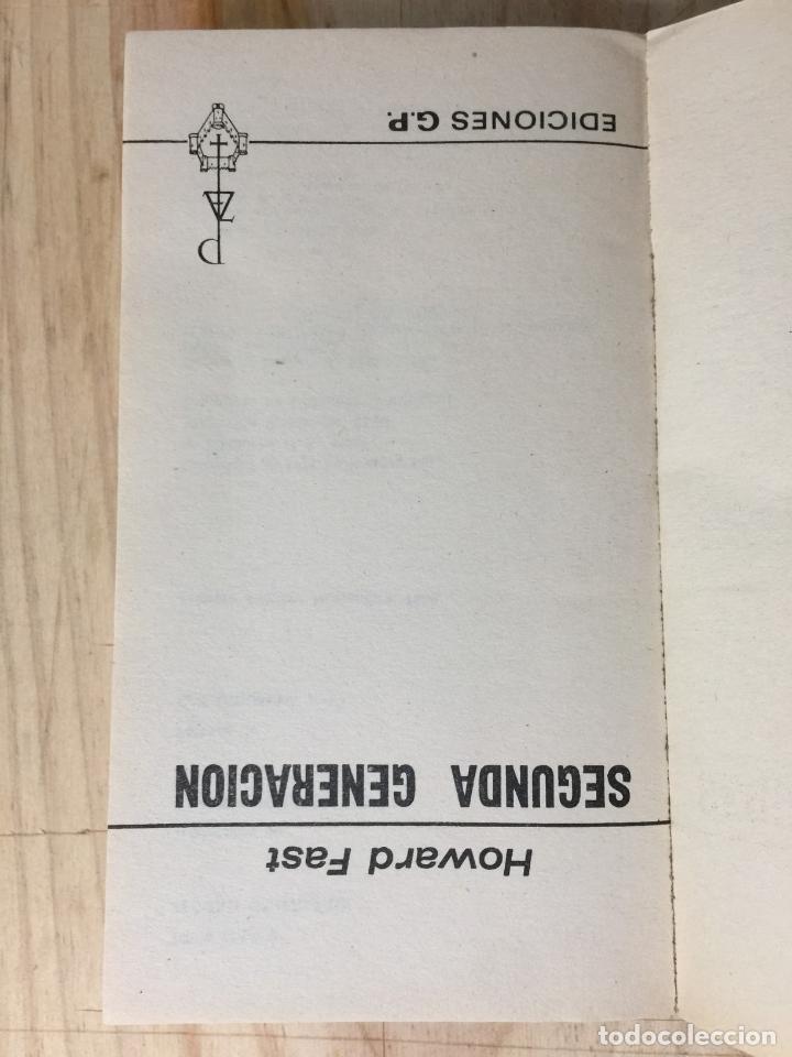 Libros de segunda mano: Segunda generaci&oacute;n - Howard Fast - Foto 2