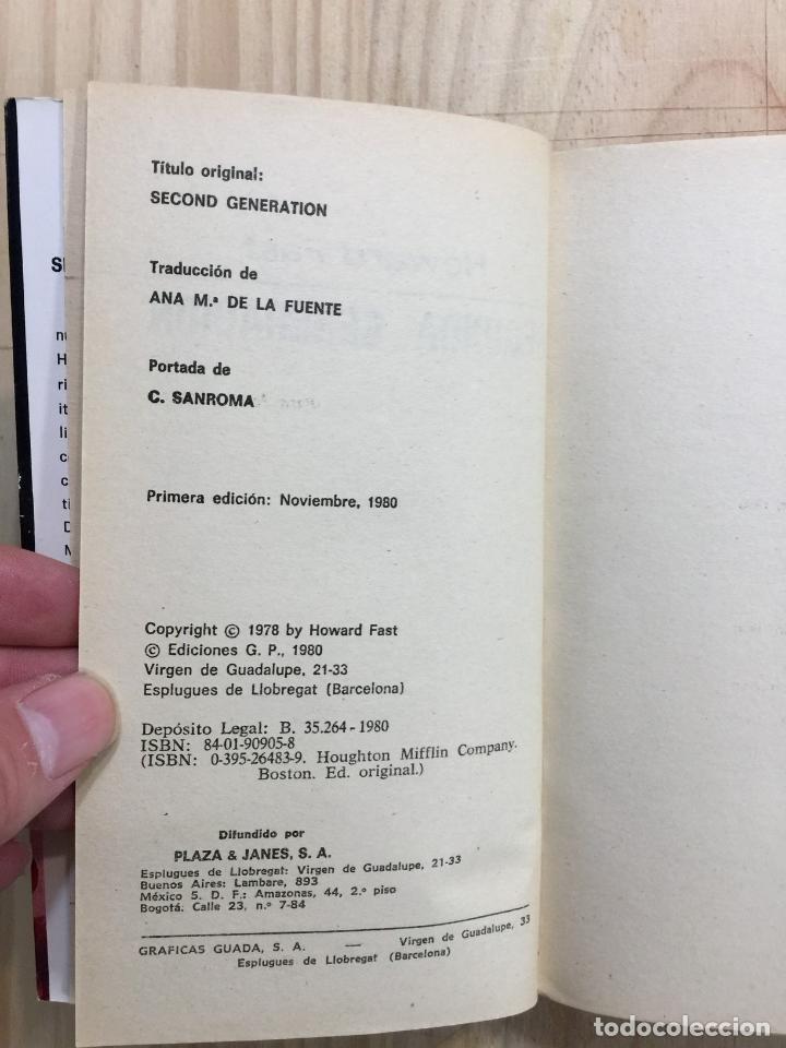 Libros de segunda mano: Segunda generaci&oacute;n - Howard Fast - Foto 5