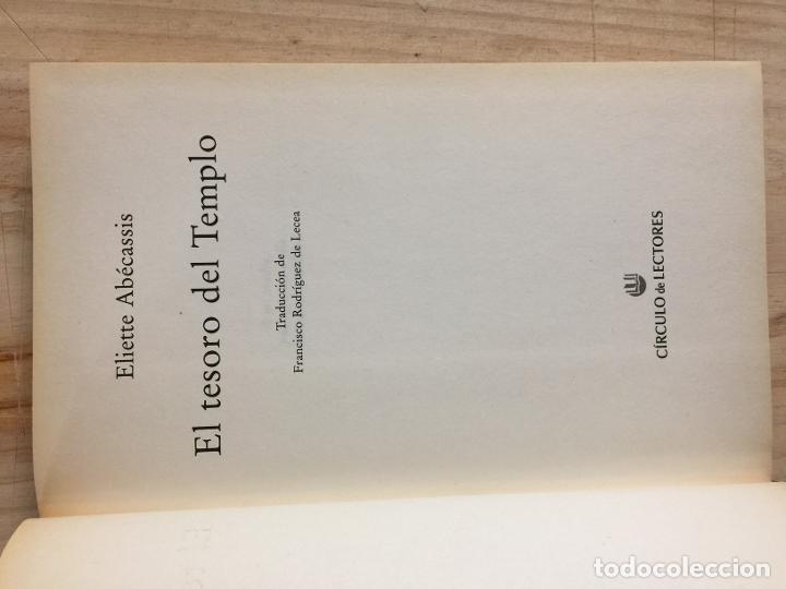 Libros de segunda mano: El tesoro del templo - Eliette Ab&eacute;cassis - Foto 2
