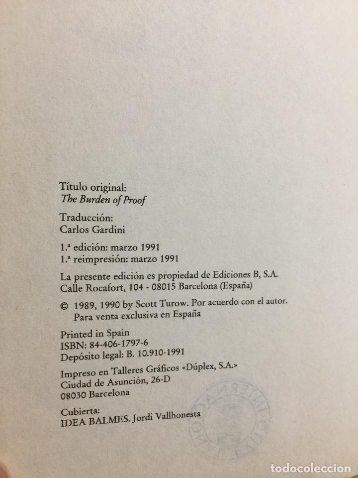 Libros de segunda mano: El peso de la prueba - Scott Turow - Foto 5