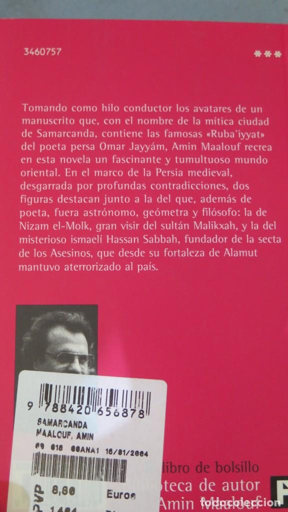 Libros de segunda mano: SAMARCANDA. MAALOUF - Foto 2