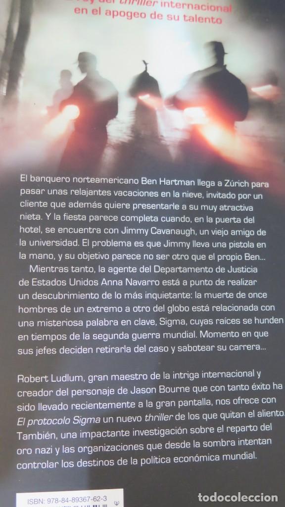 Libros de segunda mano: EL PROTOCOLO SIGMA. ROBERT LUDLUM - Foto 2