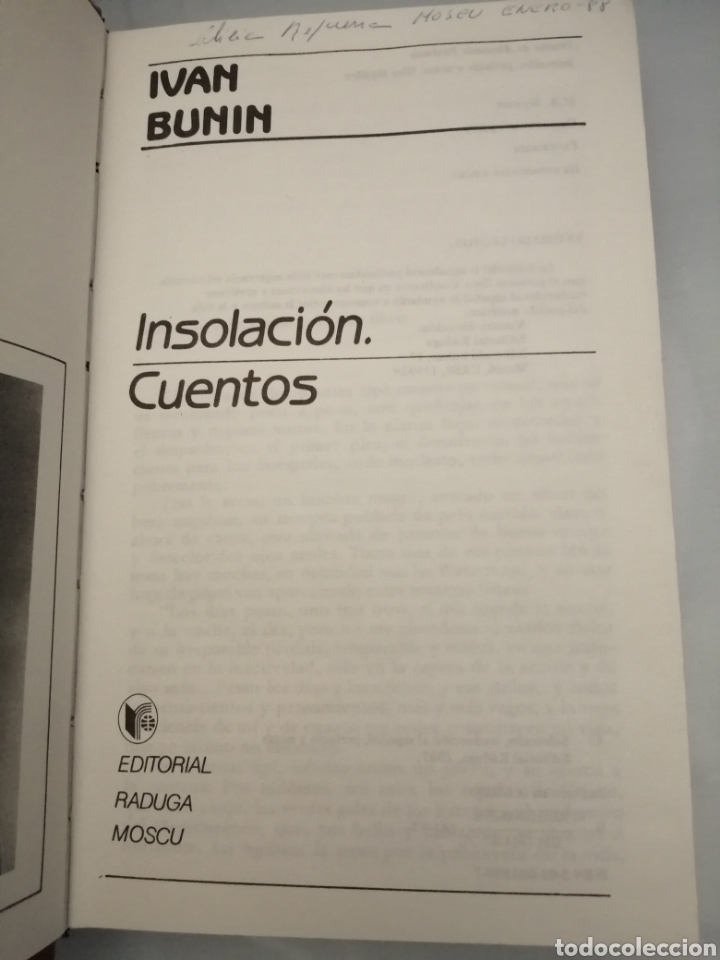 Libros de segunda mano: Insolaci&oacute;n. Cuentos - Foto 3