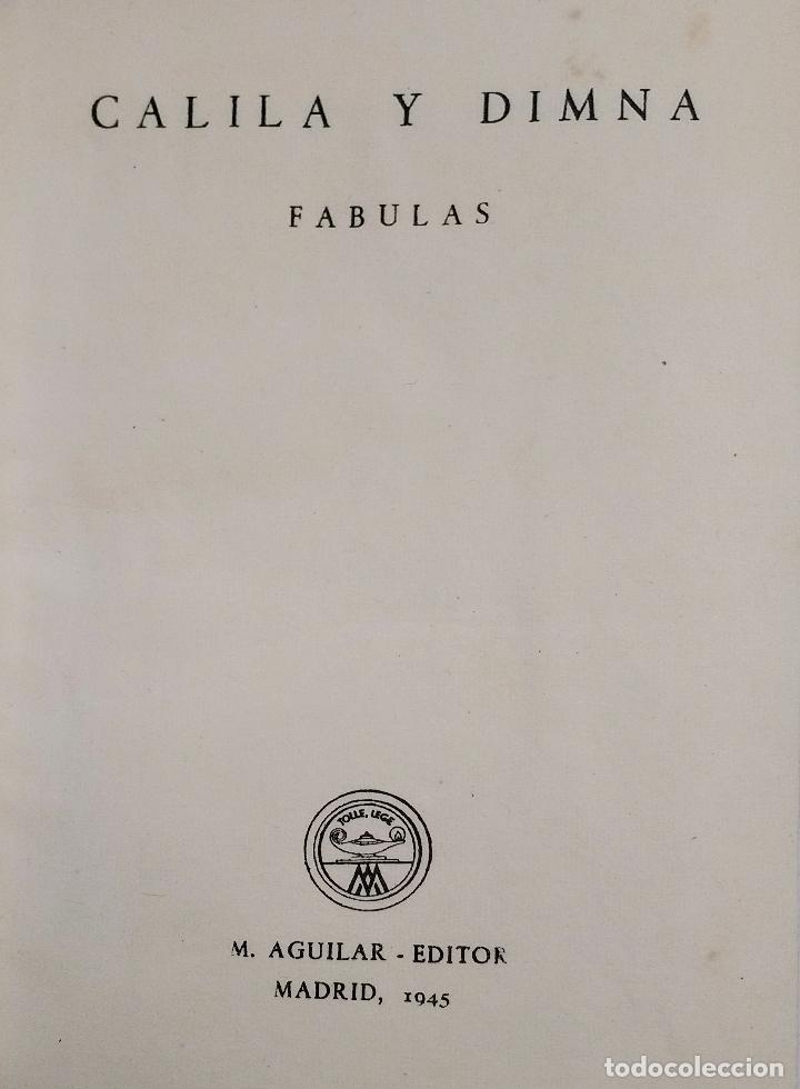 Libros de segunda mano: Fabulas - CALILA Y DIMNA - Foto 2