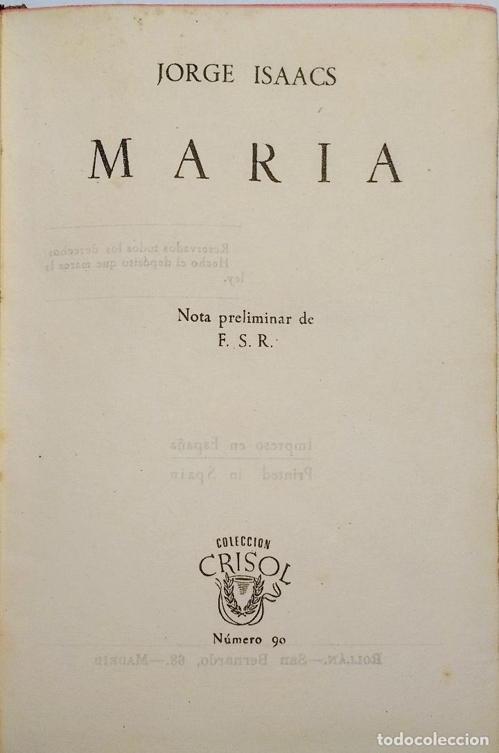 Libros de segunda mano: Maria - ISAACS JORGE - Foto 2