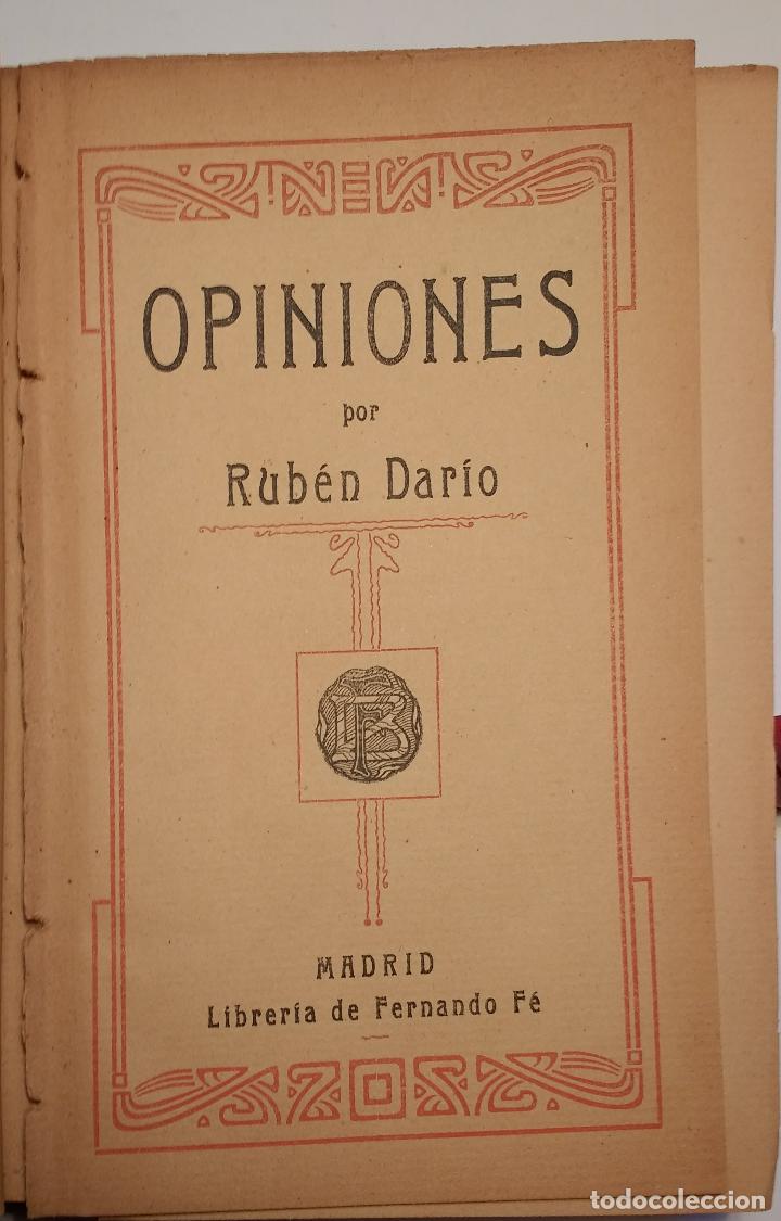 Libros de segunda mano: Opiniones - DAR&Iacute;O RUB&Eacute;N - Foto 2