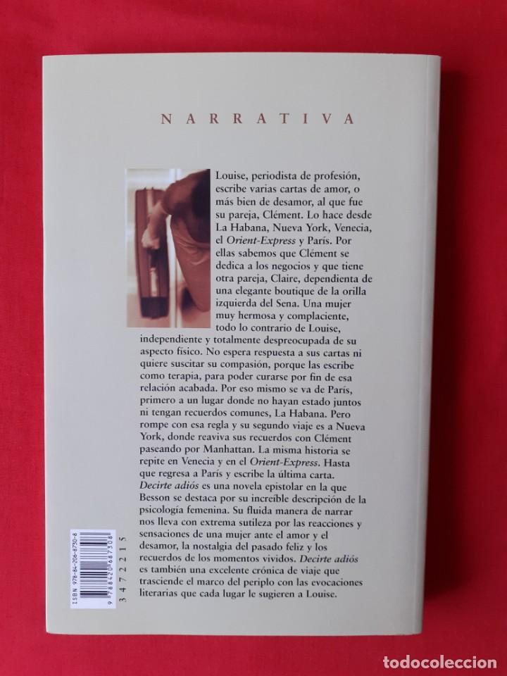 Libros de segunda mano: DECIRTE ADI&Oacute;S. PHILIPPE BESSON. EDITORIAL ALIANZA 2008 - Foto 2