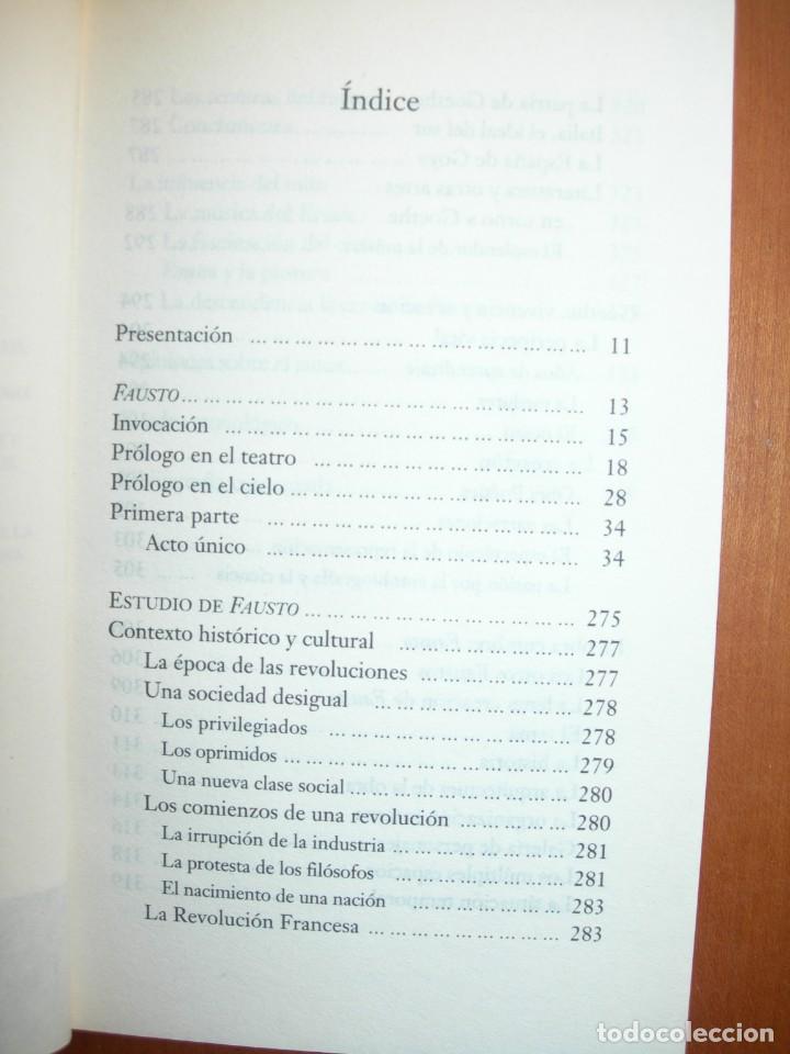 Libros de segunda mano: FAUSTO / J. W. GOETHE - Foto 3