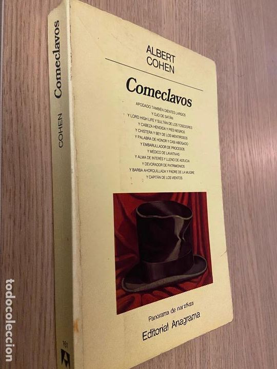 Libros de segunda mano: ALBERT COHEN: COMECLAVOS. ANAGRAMA - Foto 1