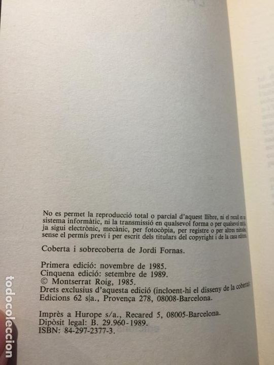 Libros de segunda mano: LAgulla daurada - Montserrat Roig - Foto 3
