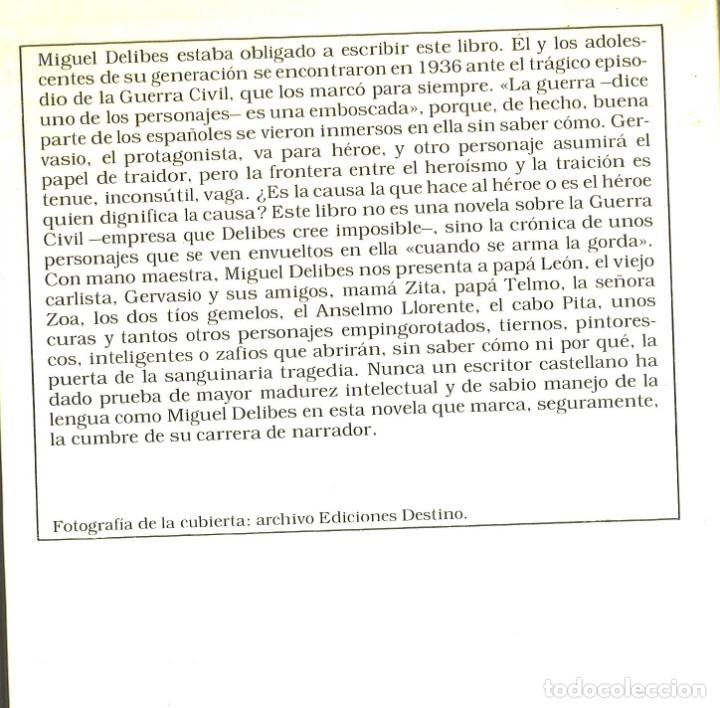 Libros de segunda mano: Miguel Delibes. 377A, madera de h&eacute;roe. 1987 - Foto 2