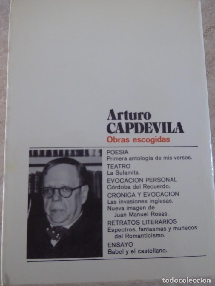 Libros de segunda mano: ARTURO CAPDEVILA. OBRAS ESCOGIDAS - Foto 2