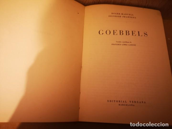 Libros de segunda mano: Libro Goebbels editorial Vergara - Foto 2