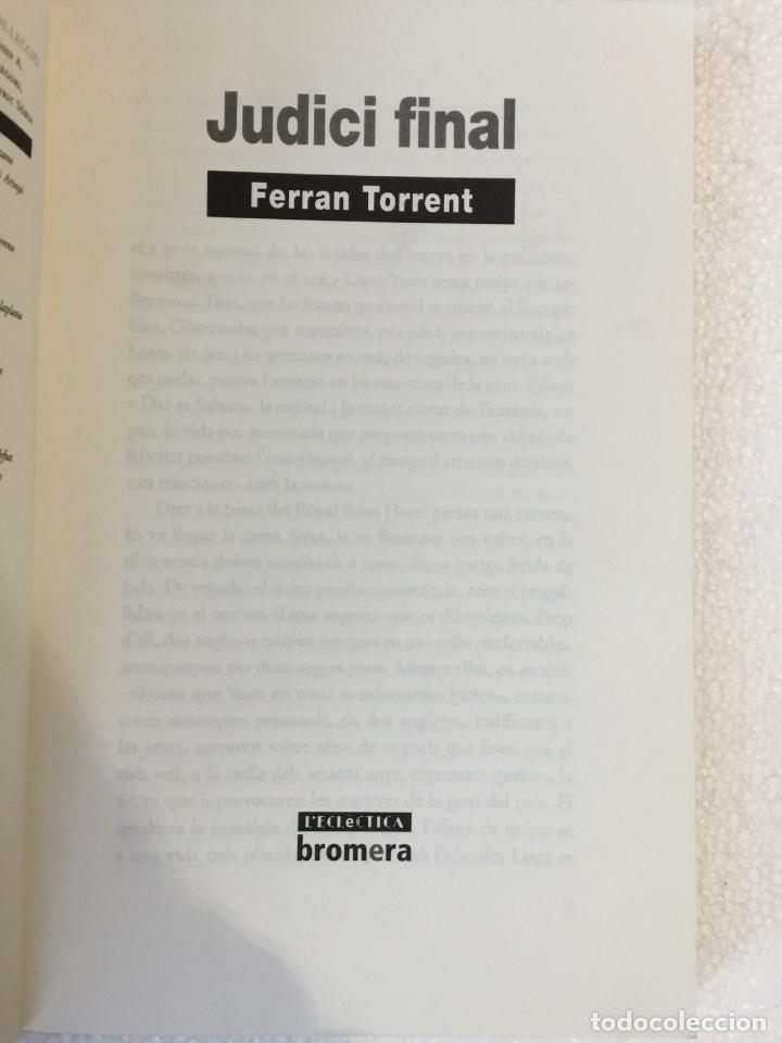 Libros de segunda mano: Judici Final - Ferran Torrent - Foto 5