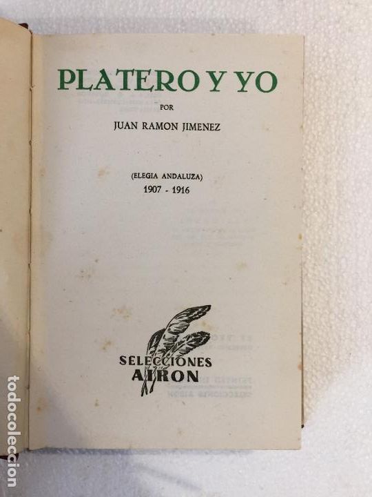 Libros de segunda mano: Platero y yo - Juan Ramon Jimenez - Foto 5