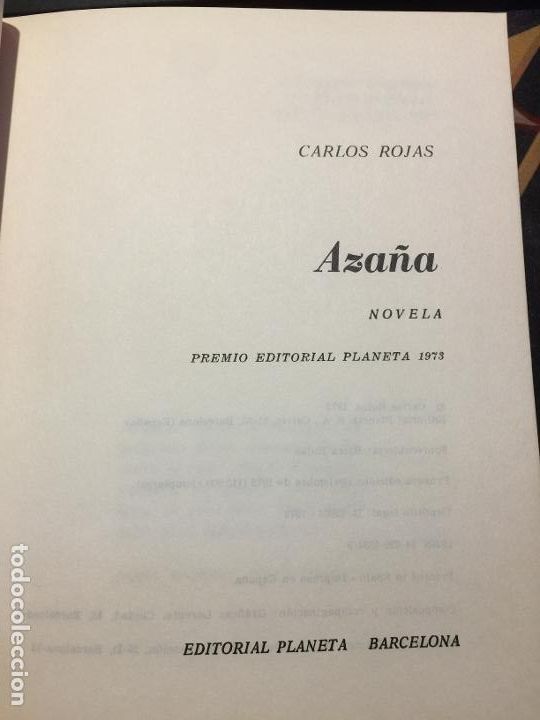 Libros de segunda mano: Aza&ntilde;a - Carlos Rojas - Foto 2