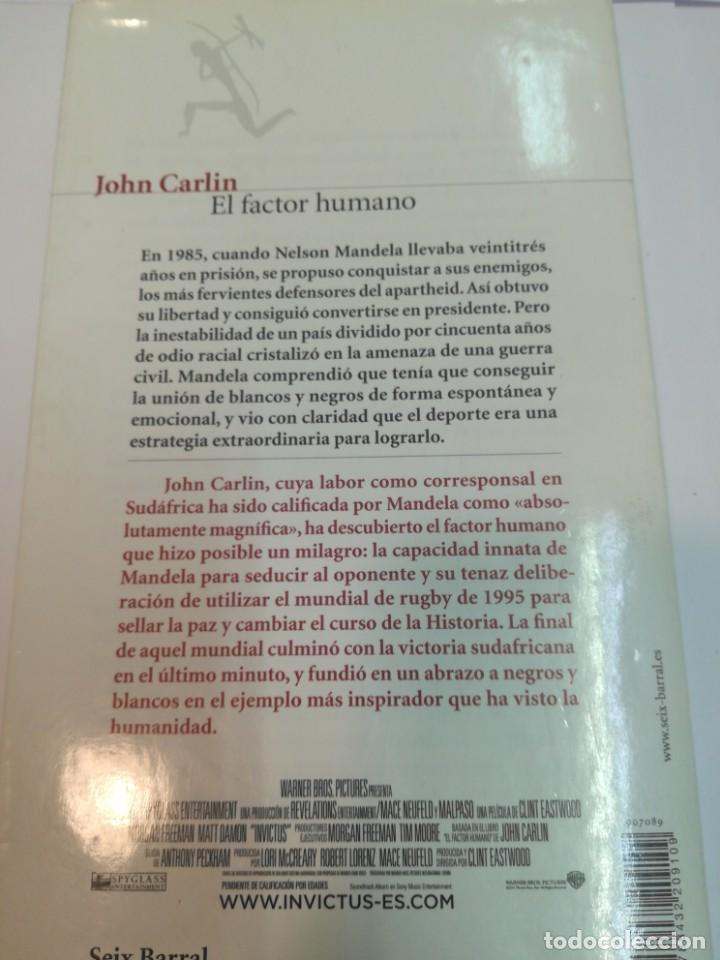 Libros de segunda mano: JOHN CARLIN El factor humano S2114AT - Foto 2
