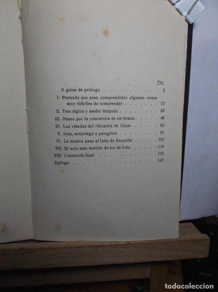 Libros de segunda mano: LIBRO TITULADO IVAN EL TERRIBLE - RASPUTIN -1957. - Foto 3
