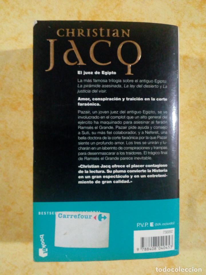 Libros de segunda mano: LIBRO EL JUEZ DE EGIPTO DE CHRISTIAN JACQ ! - Foto 2