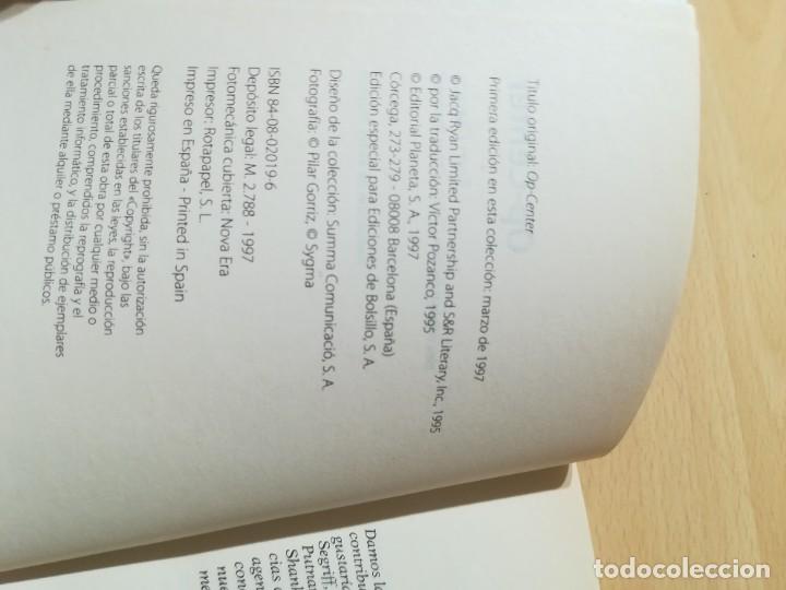 Libros de segunda mano: OP - CENTER / TOM CLANCY / BOOKET / AE105 - Foto 5