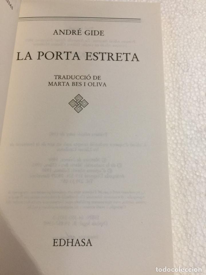 Libros de segunda mano: La porta estreta - Andr&eacute; Gide - Foto 4