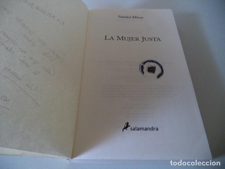 Libros de segunda mano: La mujer justa.S&aacute;ndor M&aacute;rai - Foto 4