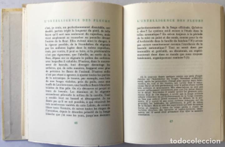 Libros de segunda mano: LINTELLIGENCE DES FLEURS. - MAETERLINCK, Maurice. - Foto 4