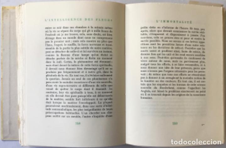 Libros de segunda mano: LINTELLIGENCE DES FLEURS. - MAETERLINCK, Maurice. - Foto 6