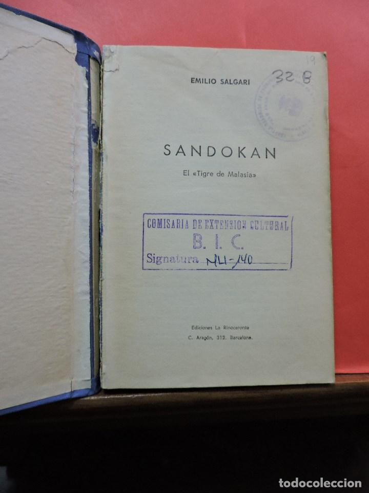 Libros de segunda mano: Sandok&aacute;n. SALGARI, Emilio. Ediciones la Rinoceronte - Foto 2