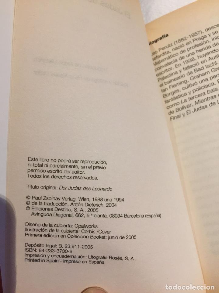 Libros de segunda mano: El judas de leonardo - Leo Perutz - Foto 2