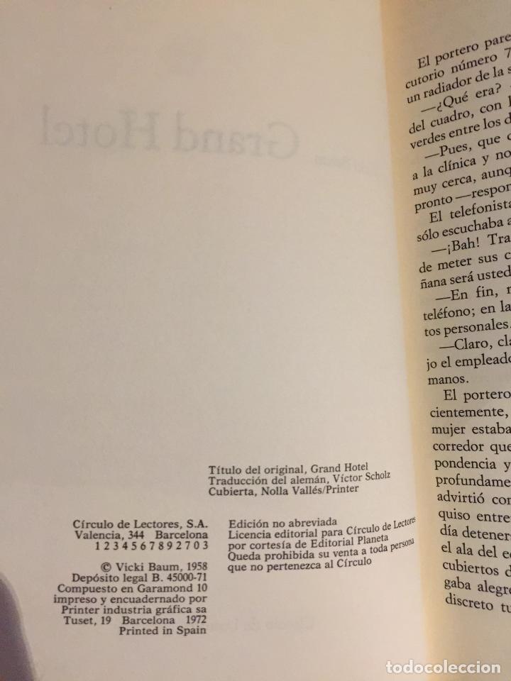 Libros de segunda mano: Grand hotel - Vicki Baum - Foto 5