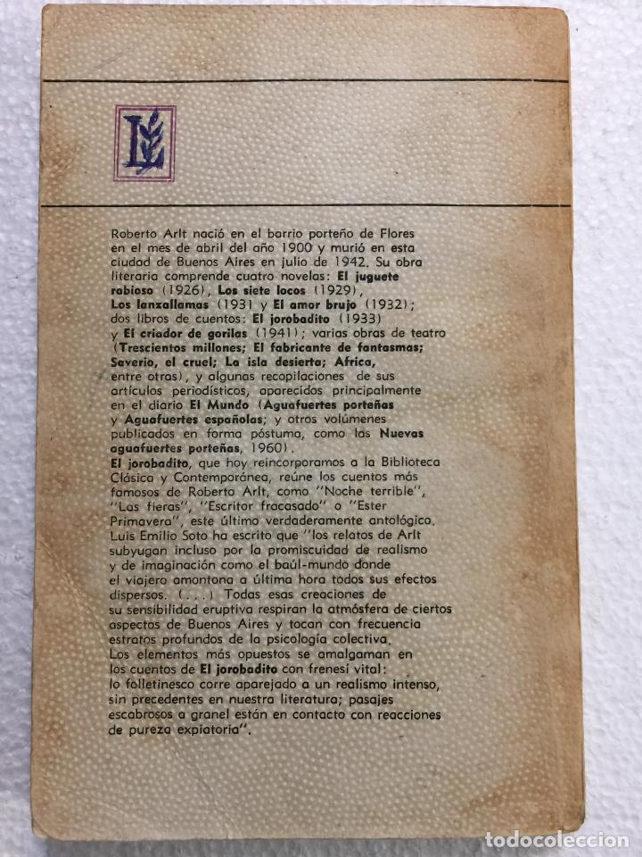 Libros de segunda mano: El jorobadito - Roberto Arlt - Foto 2
