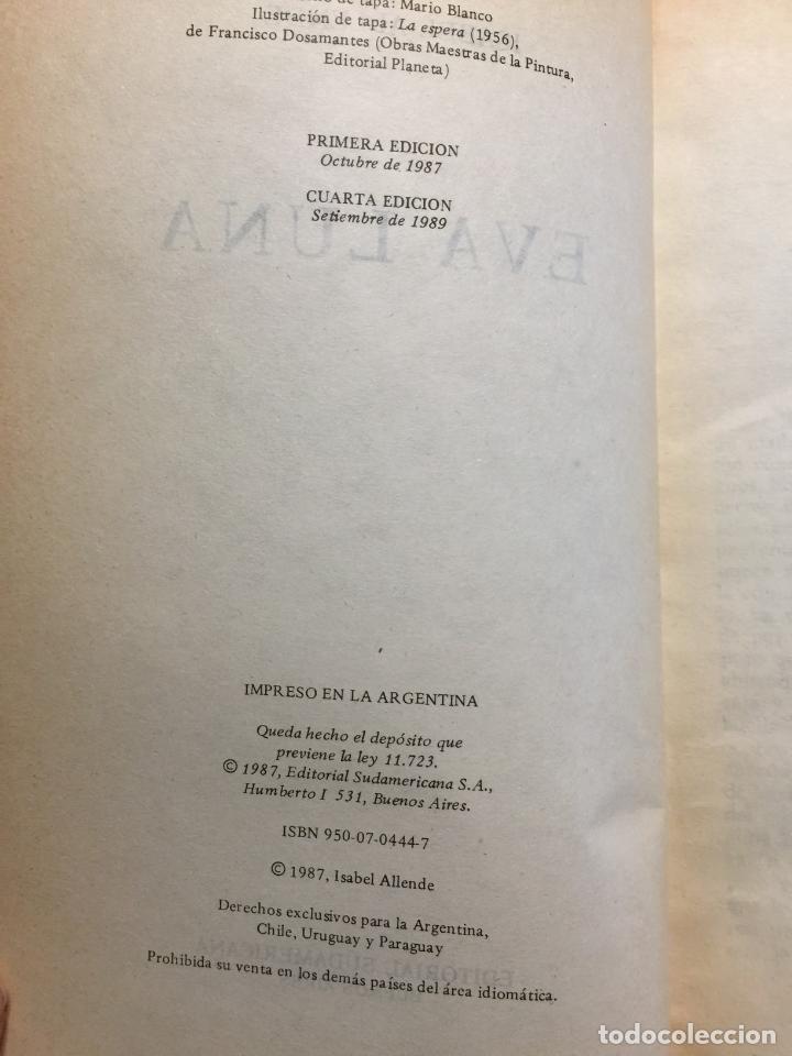 Libros de segunda mano: Eva luna - Isabel Allende - Foto 2
