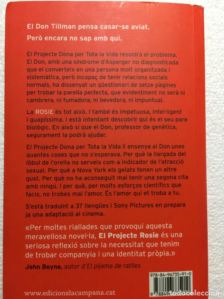 Libros de segunda mano: El projecte Rosie - Graeme Simsion - Foto 2