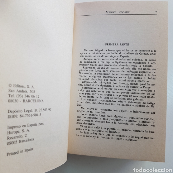 Libros de segunda mano: ABATE PREVOST - MANON LESCAUT - Foto 4