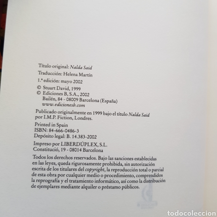 Libros de segunda mano: LO QUE NALDA DECIA - STUART DAVID - Foto 3