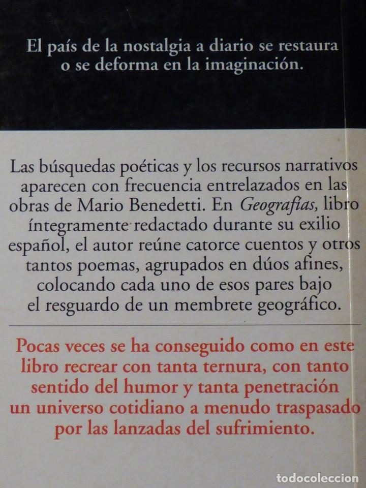 Libros de segunda mano: Geograf&iacute;as. Mario Benedetti - Foto 2