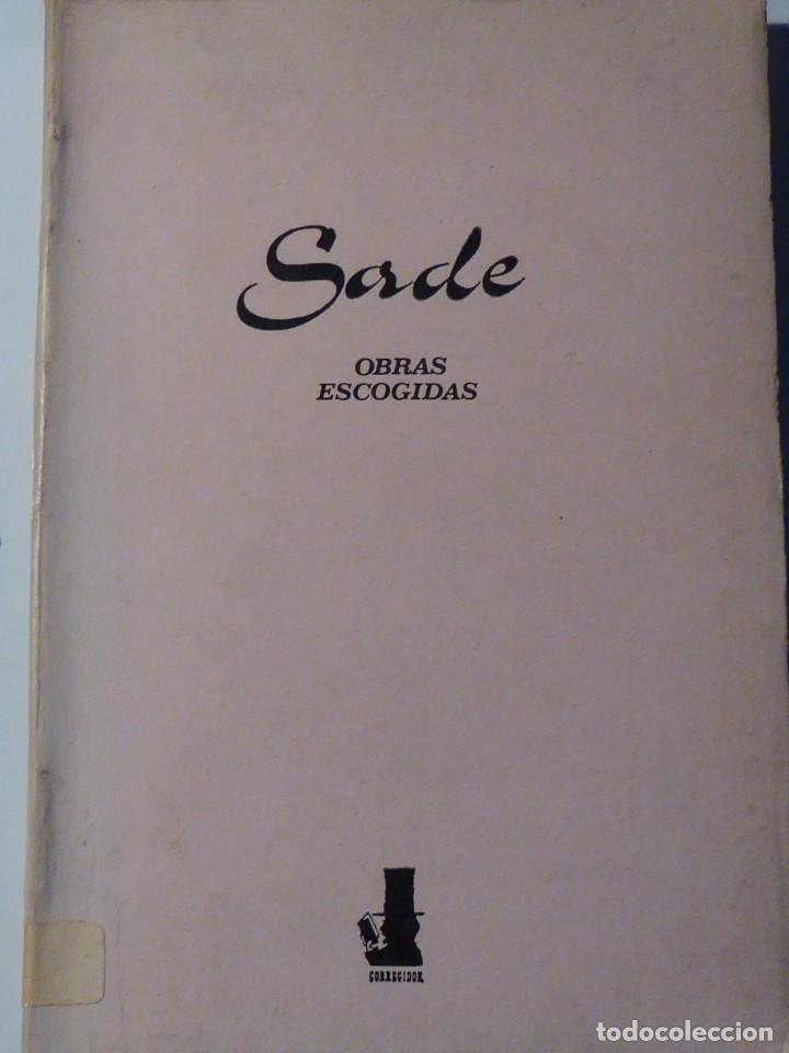 Libros de segunda mano: Marqu&eacute;s de Sade. Obras escogidas - Foto 1