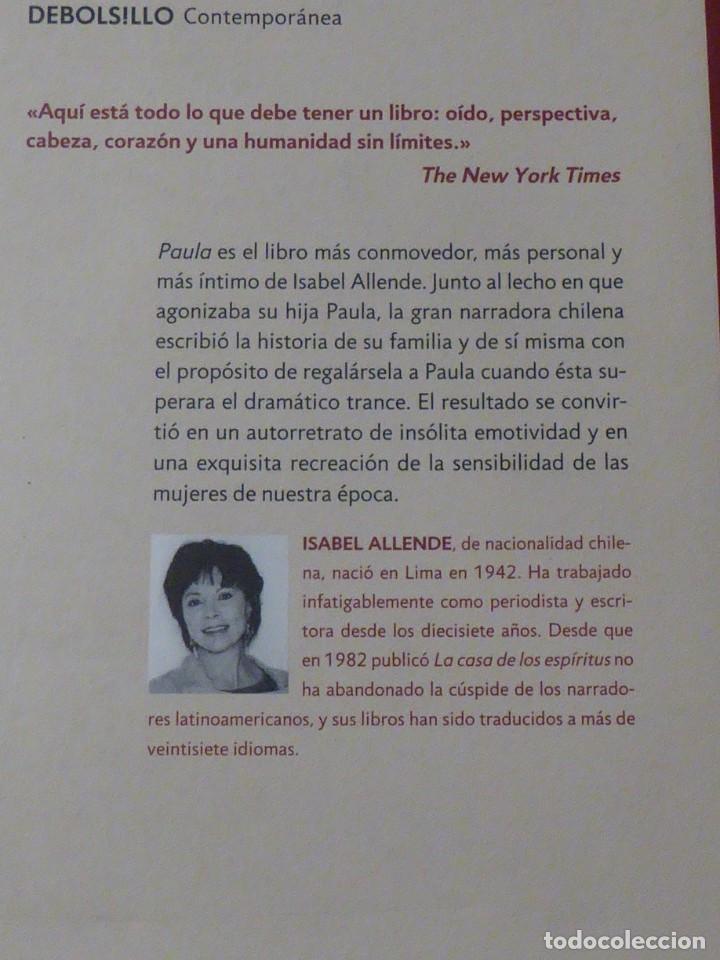 Libros de segunda mano: Paula. Isabel Allende - Foto 2