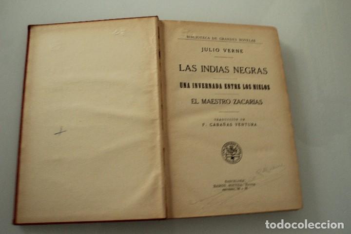 Libros de segunda mano: LAS INDAS NEGRAS JULIO VERNE