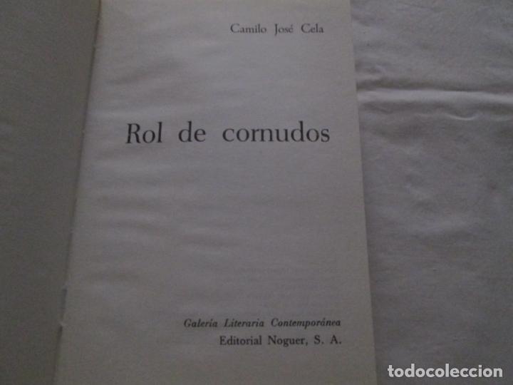 Libros de segunda mano: ROL DE CORNUDOS - CAMILO JOSE CELA - 1976 - Foto 2