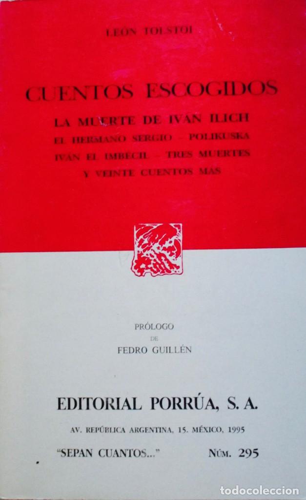 Libros de segunda mano: Cuentos Escogidos . Tolstoi - Foto 1