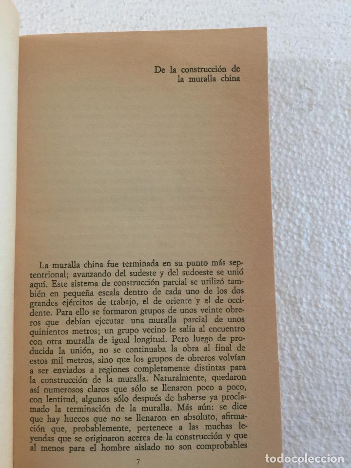 Libros de segunda mano: La muralla china - Kafka - Foto 2