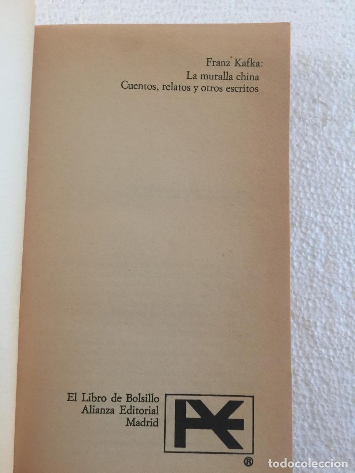 Libros de segunda mano: La muralla china - Kafka - Foto 3
